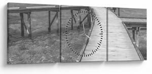 Tablou - Maldive (cu ceas) (90x30 cm)
