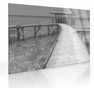 Tablou pe sticlă - Maldive (70x50 cm)