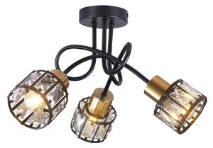 Lustru aplicat ZAHARA 3xE27/10W/230V, negru