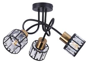 Lustru aplicat ZAHARA 3xE27/10W/230V, negru