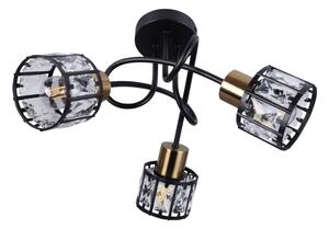 Lustru aplicat ZAHARA 3xE27/10W/230V, negru