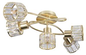 Lustră aplicată ZAHARA 5xE27/10W/230V aurie