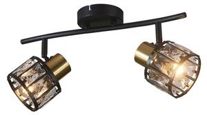 Plafonieră aplicată ZAHARA 2xE27/10W/230V, neagră