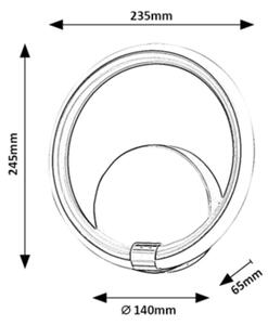 Aplică LED WILLOW LED/12W/230V Rabalux 6969