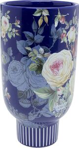 Vaza decorativa Rose Magic albastru 27 cm