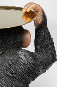 Figurina decorativa Butler Playing Chimp Neagra 52cm