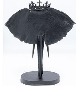 Obiect decorativ Elephant Royal Negru 57cm