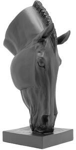 Obiect decorativ Horse Face Negru 57cm