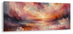 Tablou - Răsărit pictat (120x50 cm)