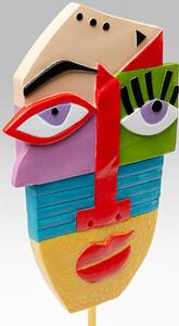 Obiect decorativ Abstract Face Multicolour 52cm