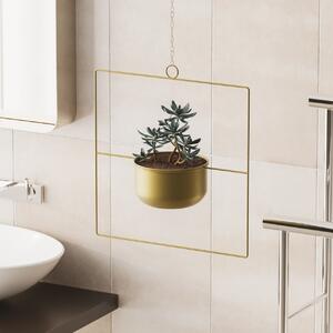 Ghiveci decorativ Pandantif Auriu 40x40x17 cm
