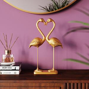 Figurina decorativa Flamingo Love Aurie 39cm