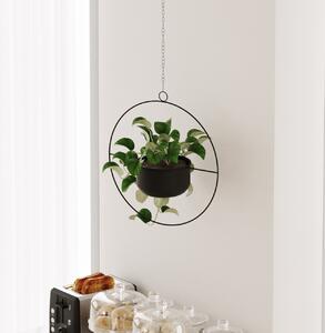 Ghiveci decorativ Payanda Negru 40x40x17 cm