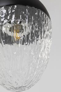 Lustra cu abajur din sticla transparenta Frozen Ø20x30 cm