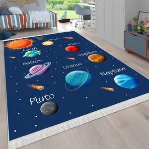 Covor copii antiderapant, 120x180 cm, Solar System
