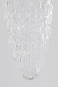 Lustra cu abajur din sticla transparenta Frozen Ø17x60 cm