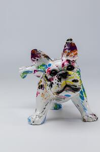 Figurina decorativa colorata Splash Bulldog 32x21 cm