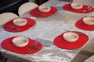 Set Suporturi Masa (6 Bucati), Shell units, UnicUtil, Culoarea Rosu