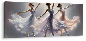 Tablou - Trei balerine (120x50 cm)