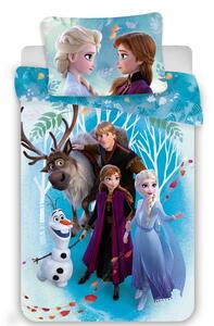 Jerry Fabrics Lenjerie din bumbac pentru copii Frozen family, 140 x 200 cm, 70 x 90 cm