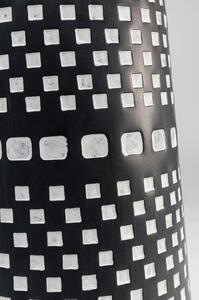 Vaza negru cu argintiu Squares Ø16x40 cm