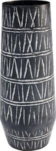 Vaza neagra Scribble Ø16x43 cm