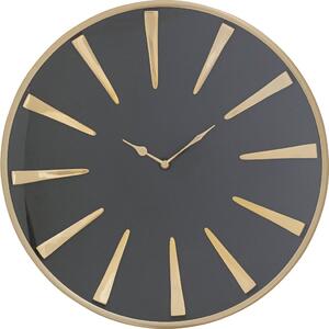 Ceas negru-auriu Charm Ø51 cm
