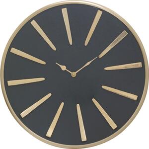 Ceas negru-auriu Charm Ø41 cm