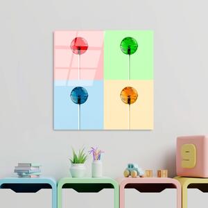 Tablou decorativ din sticla securizata, Ridge ridge, UnicUtil, Culoarea Multicolor