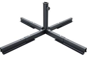 Suport umbrelă cruce Soluna oțel 8,5 kg 106x106 cm negru