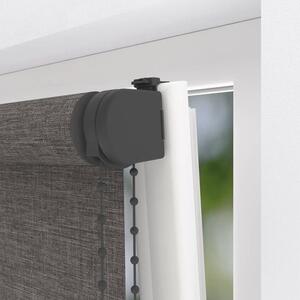 Rulou opac Soluna D17 colormatch aspect texturat antracit 70x190 cm cu accesorii asortate, incl. suport cu cleme de prindere