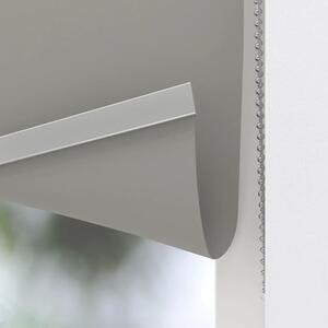 Rulou opac Soluna V51 colormatch uni gri închis 40x190 cm cu accesorii argintii, incl. suport cu cleme de prindere și profil inferior aluminiu