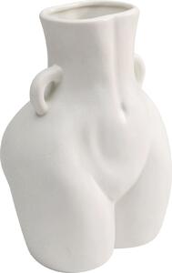 Vaza alba din ceramica Donna 16x22 cm