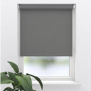 Rulou opac Soluna D16 colormatch aspect texturat gri 210x190 cm cu accesorii asortate, incl. suport cu cleme de prindere