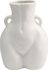 Vaza alba din ceramica Donna 16x22 cm