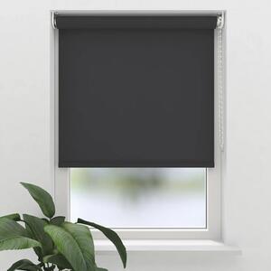 Rulou semitransparent Soluna T23 uni negru 90x190 cm, incl. suport cu cleme de prindere