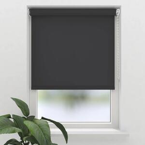 Rulou semitransparent Soluna T23 uni negru 90x190 cm, incl. suport cu cleme de prindere