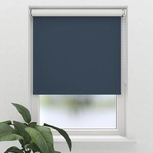 Rulou opac Soluna V12 uni albastru închis 95x190 cm, incl. suport cu cleme de prindere