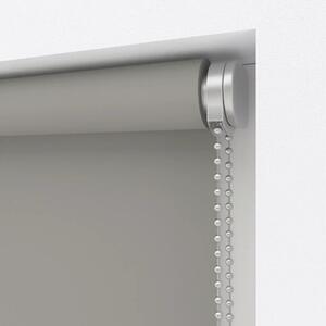 Rulou opac Soluna V51 colormatch uni gri închis 150x190 cm cu accesorii argintii, incl. suport cu cleme de prindere și profil inferior aluminiu