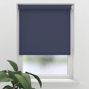 Rulou semitransparent Soluna T8 uni albastru închis 80x190 cm, incl. suport cu cleme de prindere