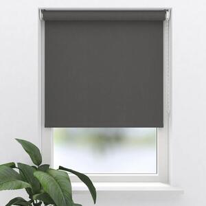Rulou opac Soluna D17 colormatch aspect texturat antracit 160x190 cm cu accesorii asortate, incl. suport cu cleme de prindere