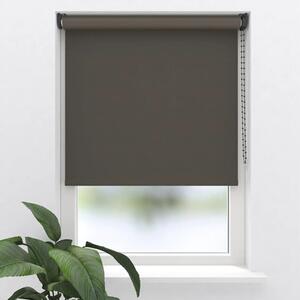 Rulou opac Soluna V41 colormatch uni maro închis 75x190 cm cu accesorii asortate bej, incl. suport cu cleme de prindere și profil inferior plastic