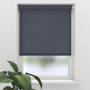 Rulou semitransparent Soluna T18 uni albastru denim 220x190 cm, incl. suport cu cleme de prindere