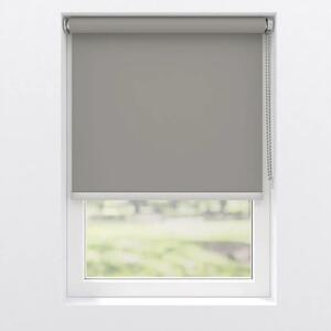 Rulou opac Soluna V51 colormatch uni gri închis 50x190 cm cu accesorii argintii, incl. suport cu cleme de prindere și profil inferior aluminiu