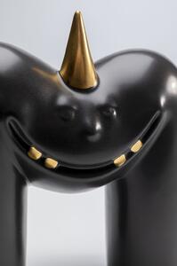 Figurina decorativa neagra Funny Teeth 14x15 cm