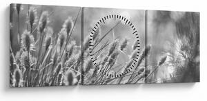Tablou - Iarbă moale bej N⁰1 (cu ceas) (90x30 cm)