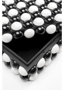 Cutie de bijuterii cu buline alb-negre Polka 21x16 cm