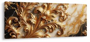 Tablou - Marmură cu auriu (120x50 cm)