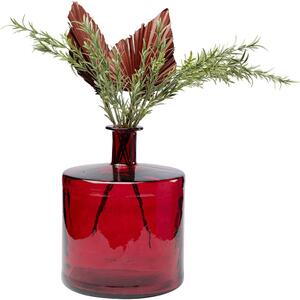 Vaza din sticla, rosie, Tutti Ø35x45 cm