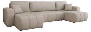 Colțar Comfivo Laurus II, Funcția de dormit, Spațiu de depozitare, 312x145x82cm, 124 kg, Picioare: Plastic